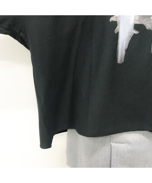 BALMUNG 黒ロングカットソー BALMUNG（バルムング）の「BALMUNG / プリントビッグT / 長袖 / 黒