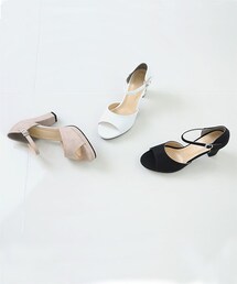 SOVOMALL | オープントゥアンクルストラップパンプス(サンダル)