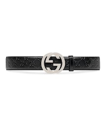 GUCCI | Gucci - Signature ベルト - men - レザー/metal - 100(ベルト)