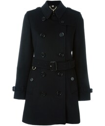 BURBERRY | Burberry - ベルト付き ピーコート - women - アセテート/ビスコース/カシミア/ウール - 10(ピーコート)