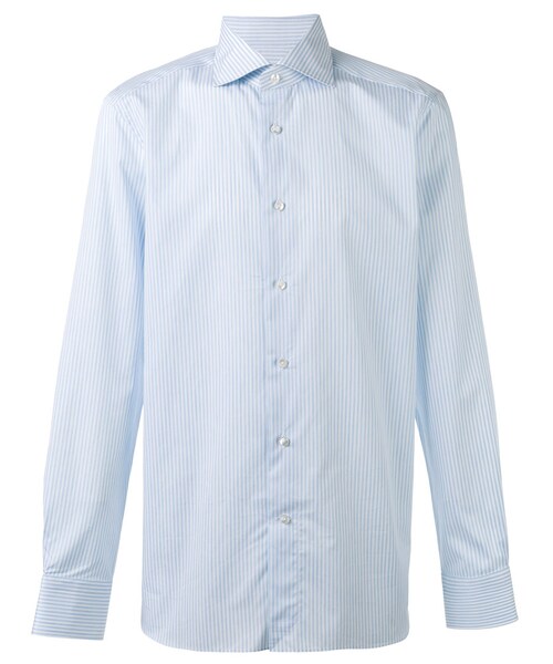 Ermenegildo Zegna ゼニア ドレスシャツ 41(XL位) 白なし伸縮性 - シャツ