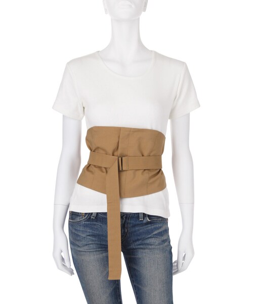 Ungrid（アングリッド）の「2wayベルトビスチェ（トップス・レディース・ブラック/キャメル・F）」の8枚目の写真