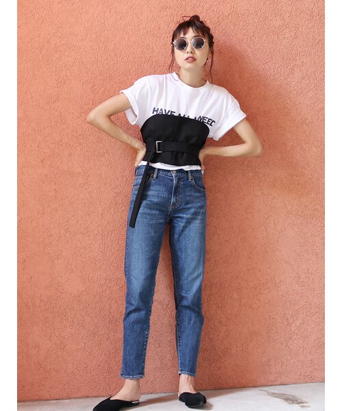 Ungrid（アングリッド）の「2wayベルトビスチェ（トップス・レディース・ブラック/キャメル・F）」の5枚目の写真