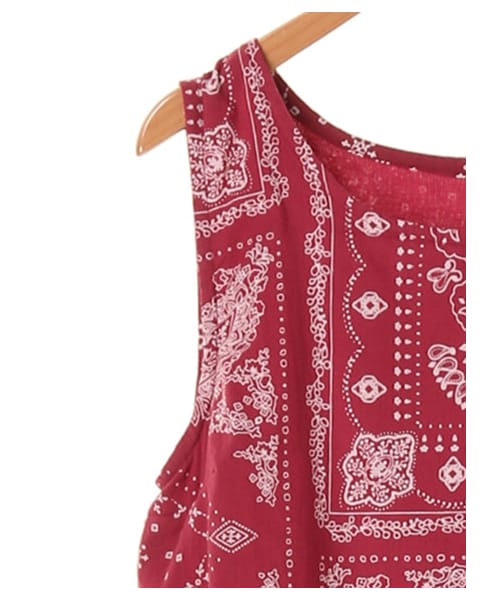 Green　Parks（グリーンパークス）の「wordtrobe ・バンダナプリントワンピース（ワンピース/ドレス・レッド・F）」の5枚目の写真