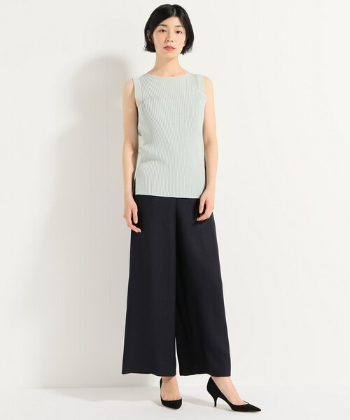 FRAMeWORK（フレームワーク）の「リネンライク ワイドパンツ（パンツ・ベージュ A/36/在庫あり/38/残り2点）」の4枚目の写真