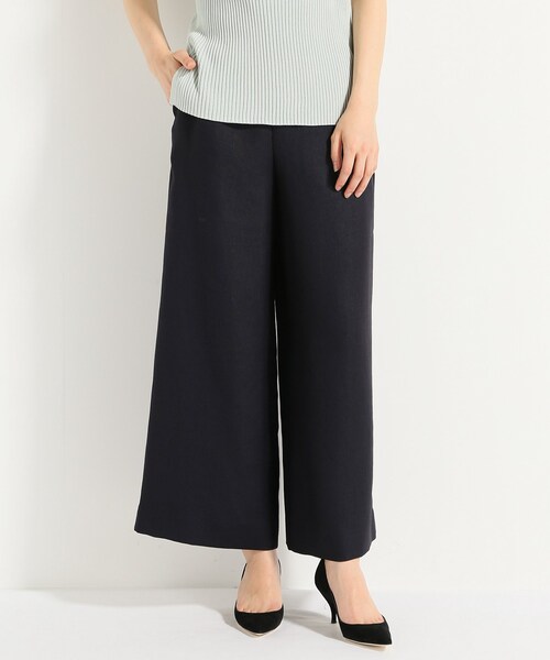 FRAMeWORK（フレームワーク）の「リネンライク ワイドパンツ（パンツ・ベージュ A/36/在庫あり/38/残り2点）」の2枚目の写真