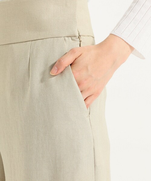 FRAMeWORK（フレームワーク）の「リネンライク ワイドパンツ（パンツ・ベージュ A/36/在庫あり/38/残り2点）」の8枚目の写真
