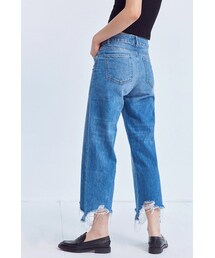 DL1961    | DL1961 Hepburn High-Rise Distressed Wide-Leg Jean(デニムパンツ)