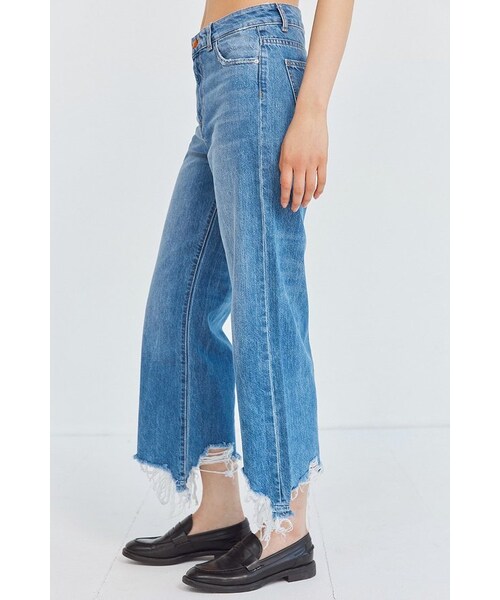 DL1961   （-）の「DL1961 Hepburn High-Rise Distressed Wide-Leg Jean（デニムパンツ・レディース・Blue・24/25/26/27/28/29/30/31/32）」の4枚目の写真