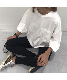 copine | ビッグシルエットポケット付きスウェットTシャツ（4color）【クリックポスト対象商品】(Tシャツ/カットソー)
