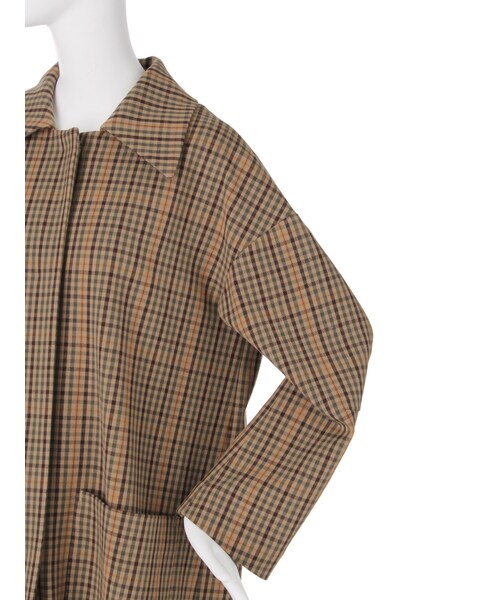 MURUA（ムルーア）の「【2017年秋冬新作】ステンカラーロングコート（ジャケット/アウター・レディース・ブラック/ブラウン/ミックス・F）」の10枚目の写真