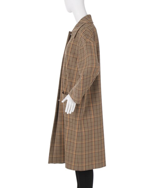 MURUA（ムルーア）の「【2017年秋冬新作】ステンカラーロングコート（ジャケット/アウター・レディース・ブラック/ブラウン/ミックス・F）」の7枚目の写真