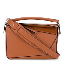 LOEWE | Loewe - Small Puzzle ショルダーバッグ - women - コットン/レザー - ワンサイズ(ショルダーバッグ)