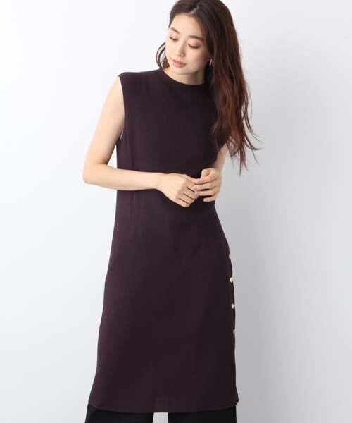 Lepsim レプシィム の １４ｇロングニットノースリーブワンピース ワンピース ドレス Wear