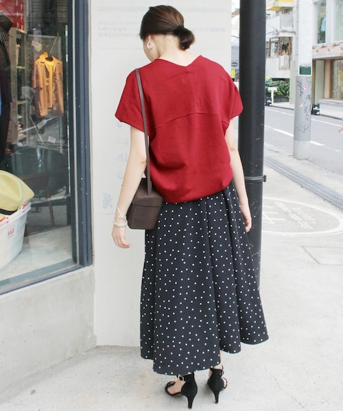 SLOBE IENA - 美品　IENA  チューリップスリーブブラウス　TA/P Vネックトップス IENA（イエナ）の「《追加4》LIBERTY チューリップスリーブ