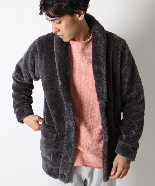 Champion チャンピオン の 送料無料 予約商品 別注シェルパフリースショールカラーカーディガン その他 Wear