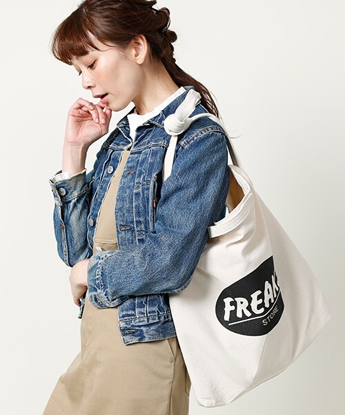 FREAK'S STORE（フリークスストア）の「【WEB限定】F'S 2WAY ロゴトートバッグ（バッグ・ナチュラル/ブラック/レッド/ネイビー・ONE SIZE）」の12枚目の写真