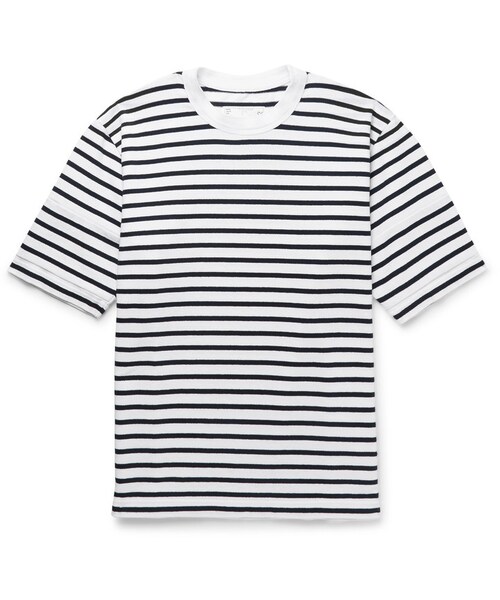 Sacai（サカイ）の「Sacai Dixie Striped Cotton-Jersey T-Shirt