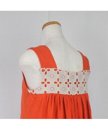 no brand | 可愛い花柄レースのバックスタイルと立体ドット柄が素敵なノースリーブカットソー (レッド) C09 【送料・代引き手数料無料】(Tシャツ/カットソー)