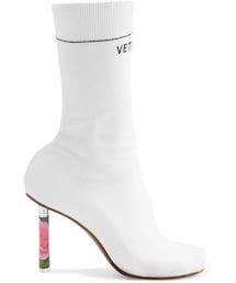 VETEMENTS | Vetements - Stretch-jersey Ankle Boots - White(ブーツ)