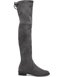 STUART WEITZMAN | Stuart Weitzman - Lowland Suede Over-the-knee Boots - Dark gray(ブーツ)