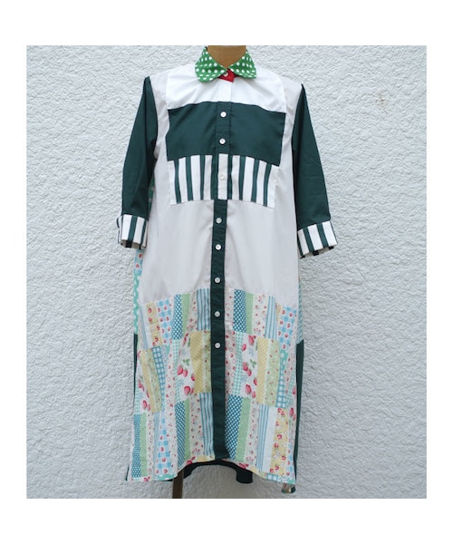 NIRAME.CO（ニラメッコ）の「ギフトふわワンピしゃつ 　～グリーンりん～（ワンピース・レディース・その他）」の4枚目の写真