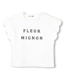 BRANSHES | 袖スカラップ×ロゴ半袖Tシャツ(Tシャツ/カットソー)