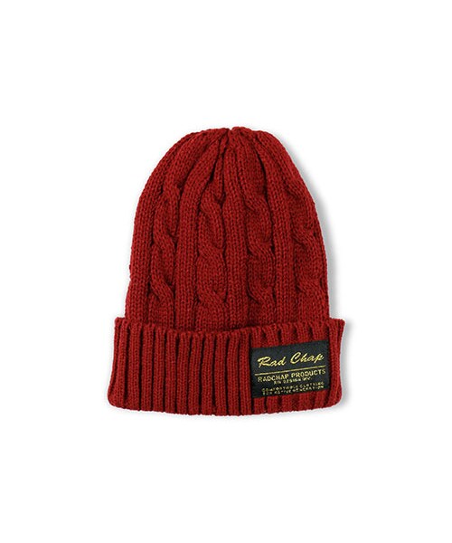 RADCHAP（ラッドチャップ）の「シンプルニットワッチ（ニットキャップ/ビーニー・キッズ・杢グレー/レッド/ブルー/イエロー・S～L）」の4枚目の写真