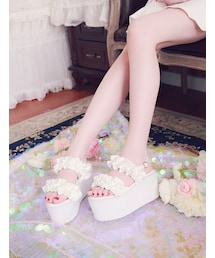 Bobon21 | ガーリーフリルサンダル(サンダル)