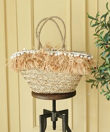 DINT | ネットポンポンバスケットバックパック(ハンドバッグ)