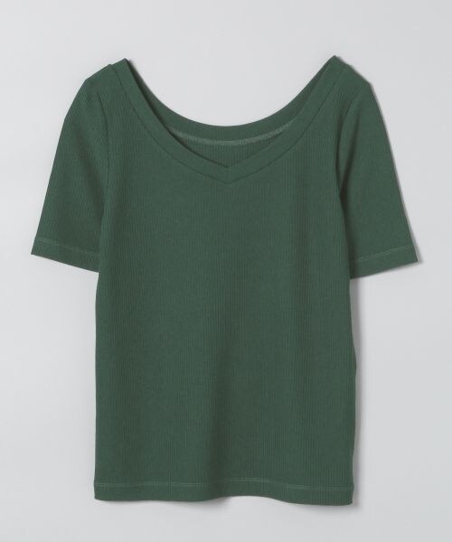 JEANASIS（ジーナシス）の「リブタイトVSS（トップス・オフホワイト()/ブラック()/グリーン()）」の3枚目の写真