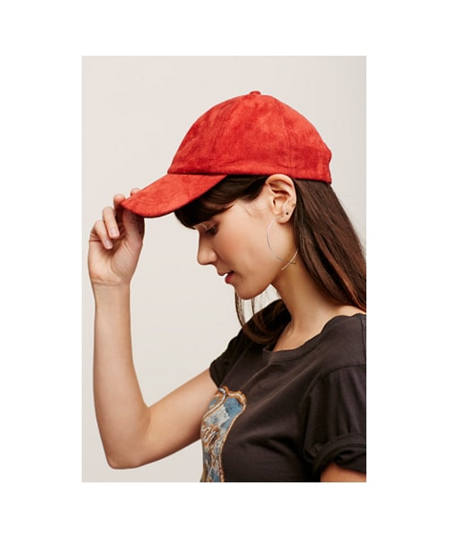 Williamsburg Faux Suede Baseball Hat 