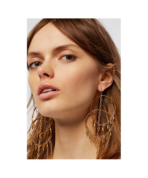Cannes Fringe Hoops by Vanessa Mooney at Free People