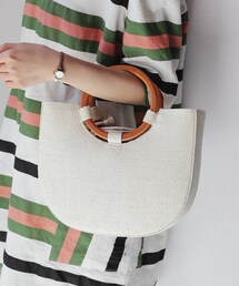 DHOLIC | 2WAYウッドリングハンドルバッグ(ハンドバッグ)