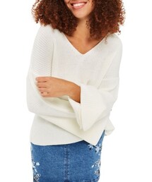 TOPSHOP | Women's Topshop Lattice Back Sweater(ニット/セーター)