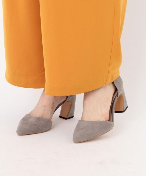 Andemiu（アンデミュウ）の「ギャザーフレアワイドパンツ（パンツ・ストライプ(ブラウン)/イエロー/カーキ）」の19枚目の写真