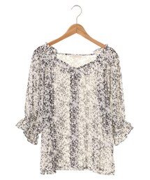 Green　Parks | ・m 小花柄オフショル7分袖ブラウス(トップス)