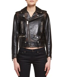 SAINT LAURENT 17AW スモーキングリップ ライダースジャケット SAINT LAURENT 17AWスモーキングリップライダースジャケット