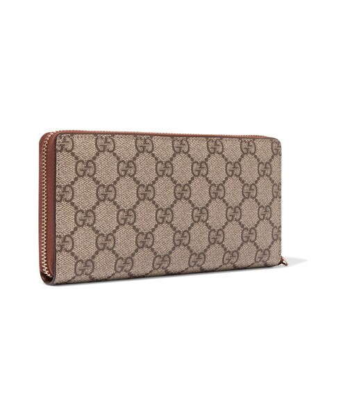 GUCCI（グッチ）の「Gucci - Coated-canvas Continental Wallet - Beige（財布・レディース・Beige・one size）」の2枚目の写真