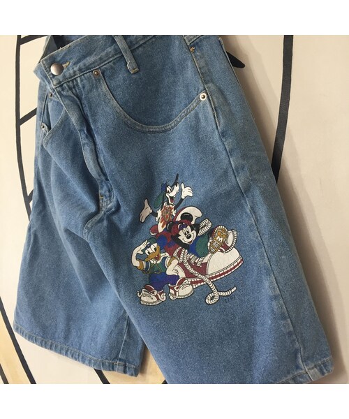 キュウリガン（キュウリガン）の「【個性的】90s ディズニー プリント ヴィンテージ デニム ハーフパンツ（その他パンツ・メンズ・その他）」の7枚目の写真
