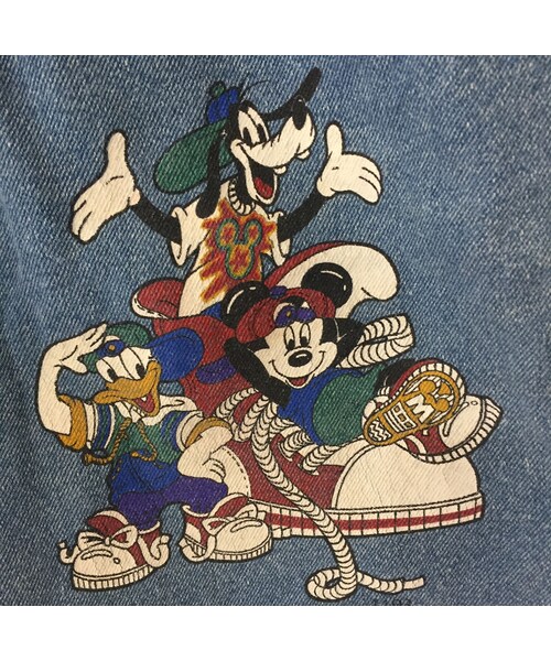 キュウリガン（キュウリガン）の「【個性的】90s ディズニー プリント ヴィンテージ デニム ハーフパンツ（その他パンツ・メンズ・その他）」の5枚目の写真
