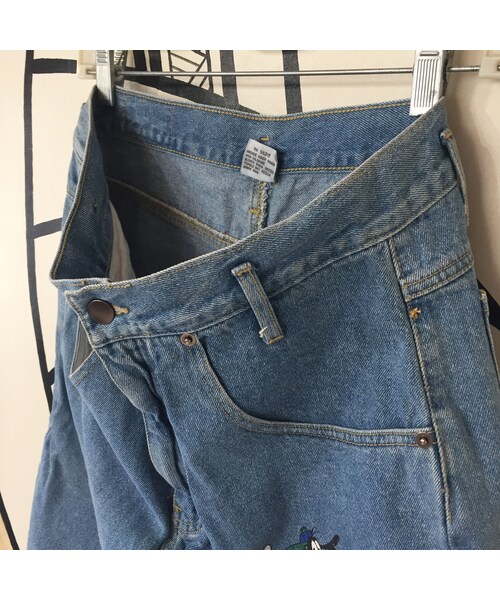 キュウリガン（キュウリガン）の「【個性的】90s ディズニー プリント ヴィンテージ デニム ハーフパンツ（その他パンツ・メンズ・その他）」の8枚目の写真