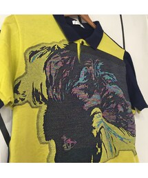 キュウリガン | 【個性的】アート LADY デザイン ヴィンテージ ポロシャツ(ポロシャツ)