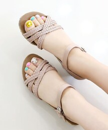 SOVOMALL | 編み込みストラップサンダル(サンダル)