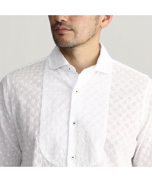 TAKEO KIKUCHI（タケオキクチ）の「ラウンドカラーイカ胸シャツ