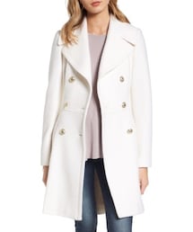 Guess | Women's Guess Double Breasted Wool Blend Coat(ジャケット/アウター)