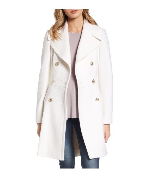 Guess(ゲス)の「Women's Guess Double Breasted Wool Blend Coat(ジャケット/アウター・レディース・Black/Pink/White・Large/Large P/Medium/Medium P/Small/Small P/X-Large/X-Large P/X-Small/X-Small P)」の2枚目の写真