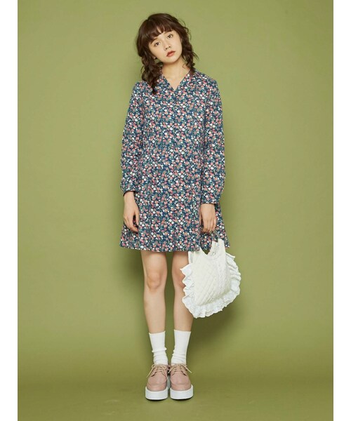 merry jenny(メリージェニー)の「グランマキルティングbag(バッグ・レディース・オフホワイト/ブラック・F)」の4枚目の写真