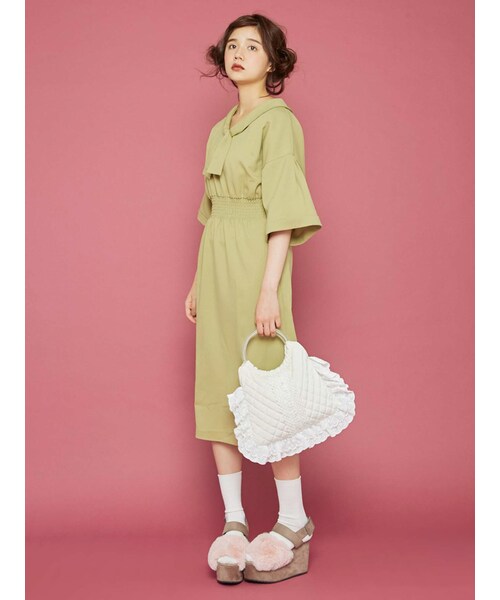 merry jenny(メリージェニー)の「グランマキルティングbag(バッグ・レディース・オフホワイト/ブラック・F)」の3枚目の写真