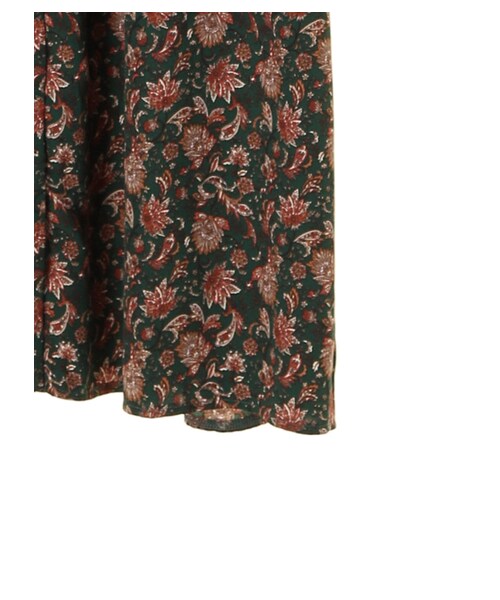 Green　Parks（グリーンパークス）の「【WEB先行予約】SET2点 インナー+ペイズリー柄シャツディガン（トップス・ブラック/ボルドー/グリーン・F）」の7枚目の写真